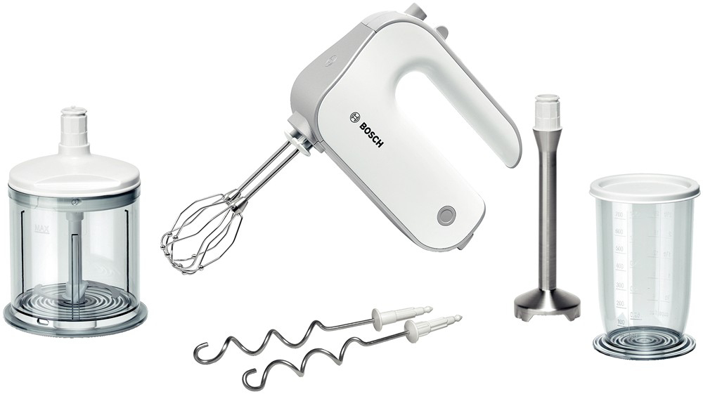Bosch MFQ4080 røremaskine og mikser Håndmixer 500 W Sølv, Hvid