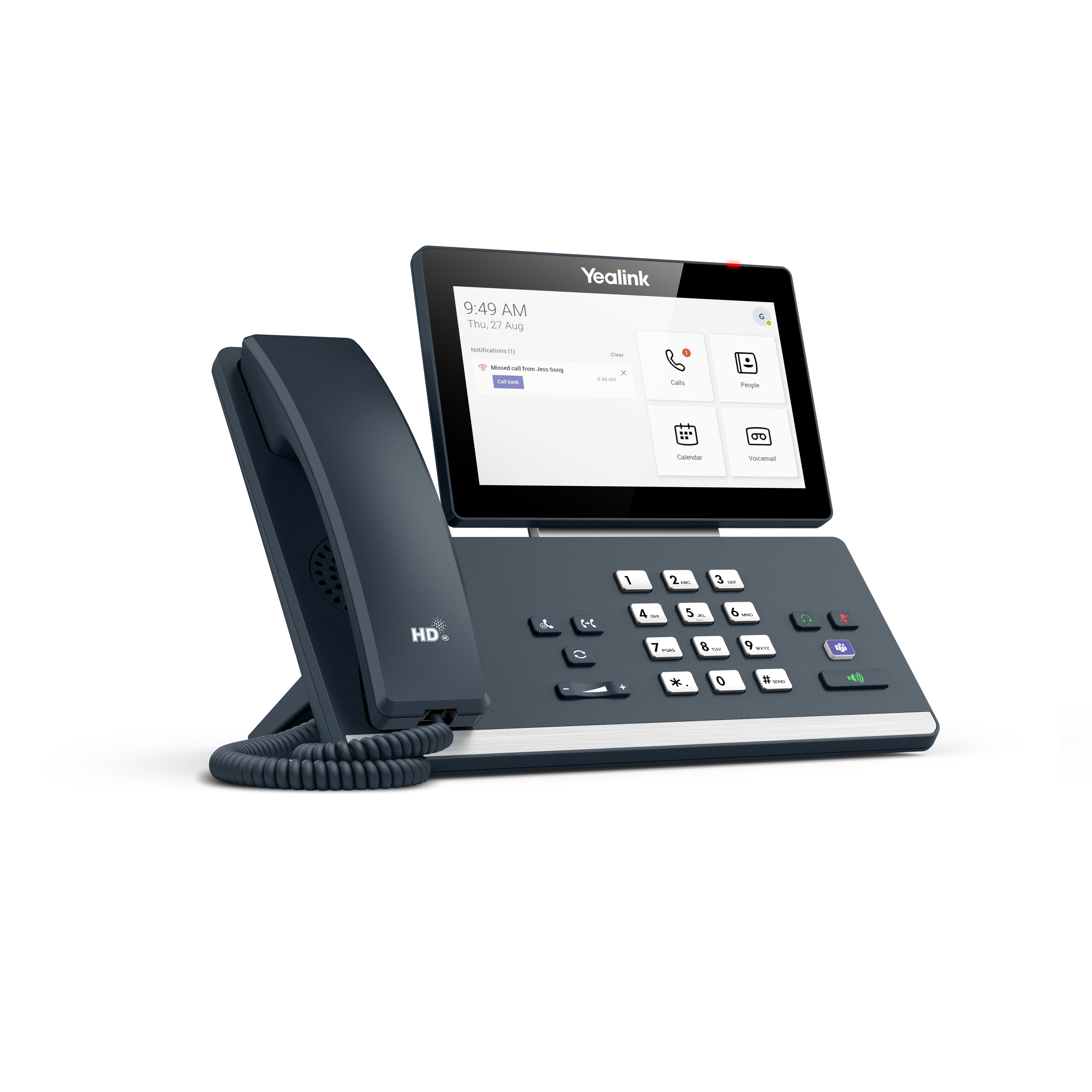 Yealink MP58 Microsoft Teams Edition IP-telefon Grå LCD Wi-Fi