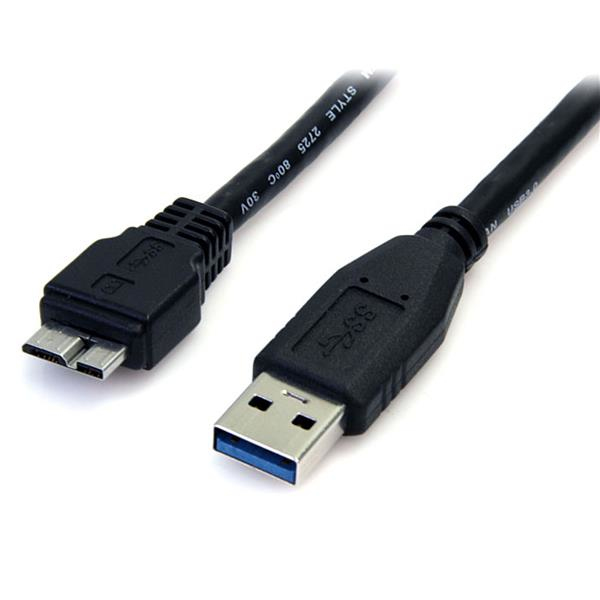 StarTech.com USB3AUB50CMB USB-kabel USB 3.2 Gen 1 (3.1 Gen 1) 0,5 m USB A Micro-USB B Sort