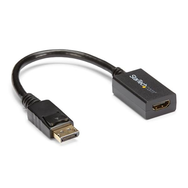 StarTech.com DP2HDMI2 videokabel adapter 0,21 m DisplayPort HDMI Sort