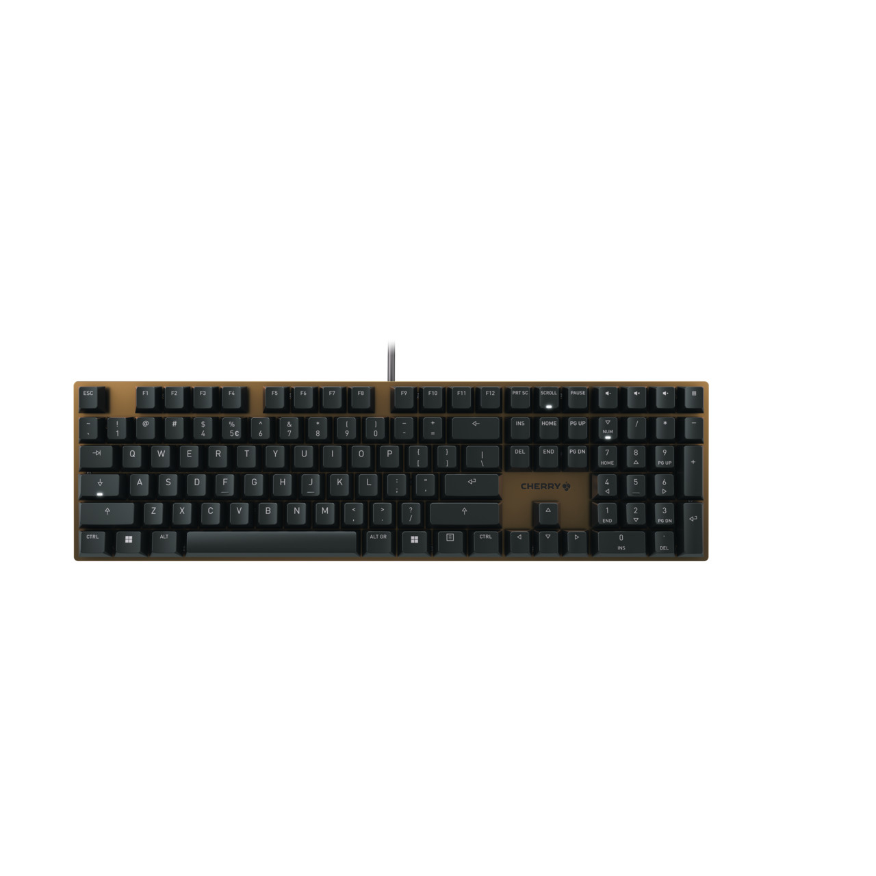 CHERRY KC 200 MX tastatur Universel USB QWERTY Engelsk Sort, Bronze