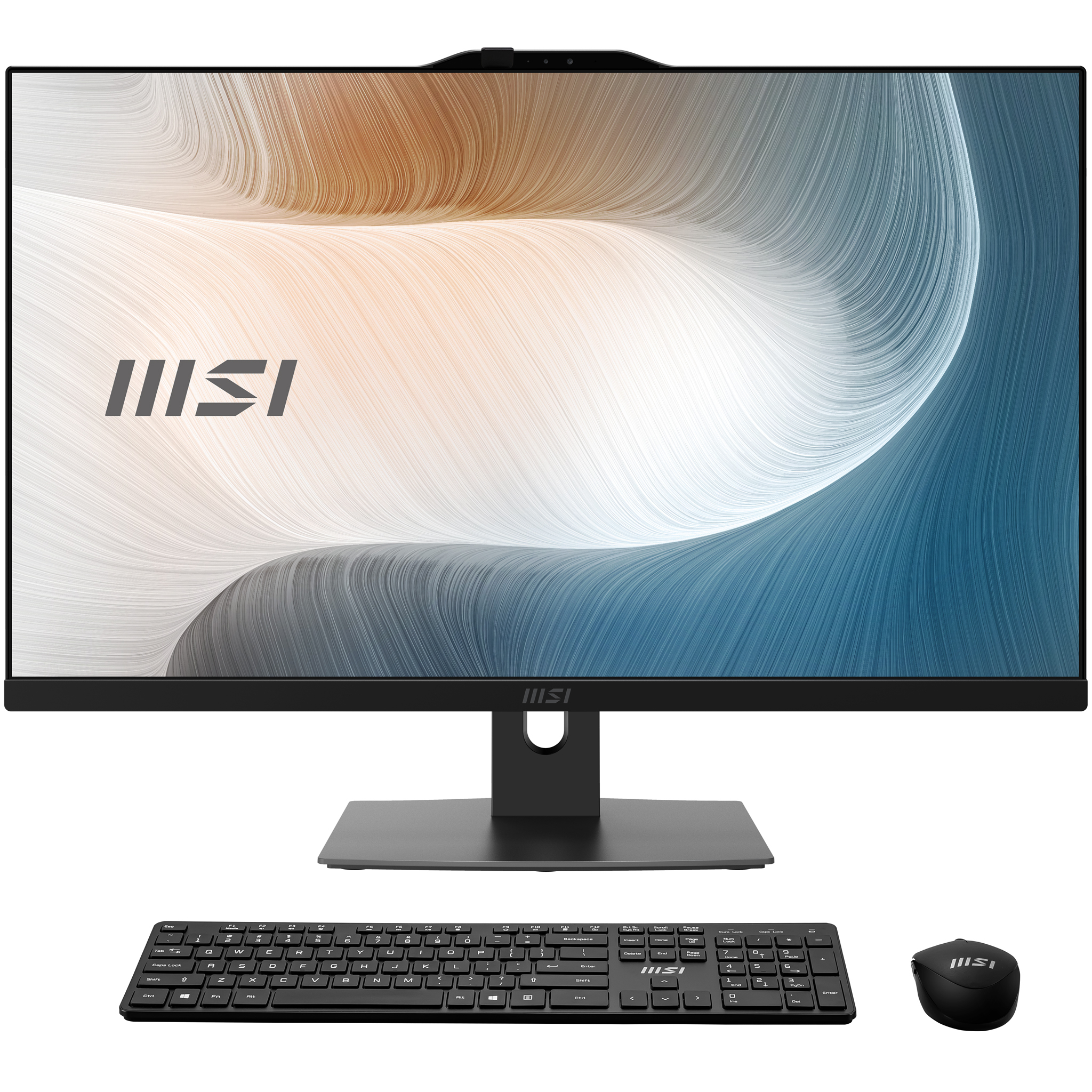 MSI Modern AM272P 1M-1235AT All-in-One PC Intel Core 7 150U 68,6 cm (27") 1920 x 1080 pixel 16 GB DDR5-SDRAM 1 TB SSD Windows 11 Pro Wi-Fi 6E (802.11ax) Sort
