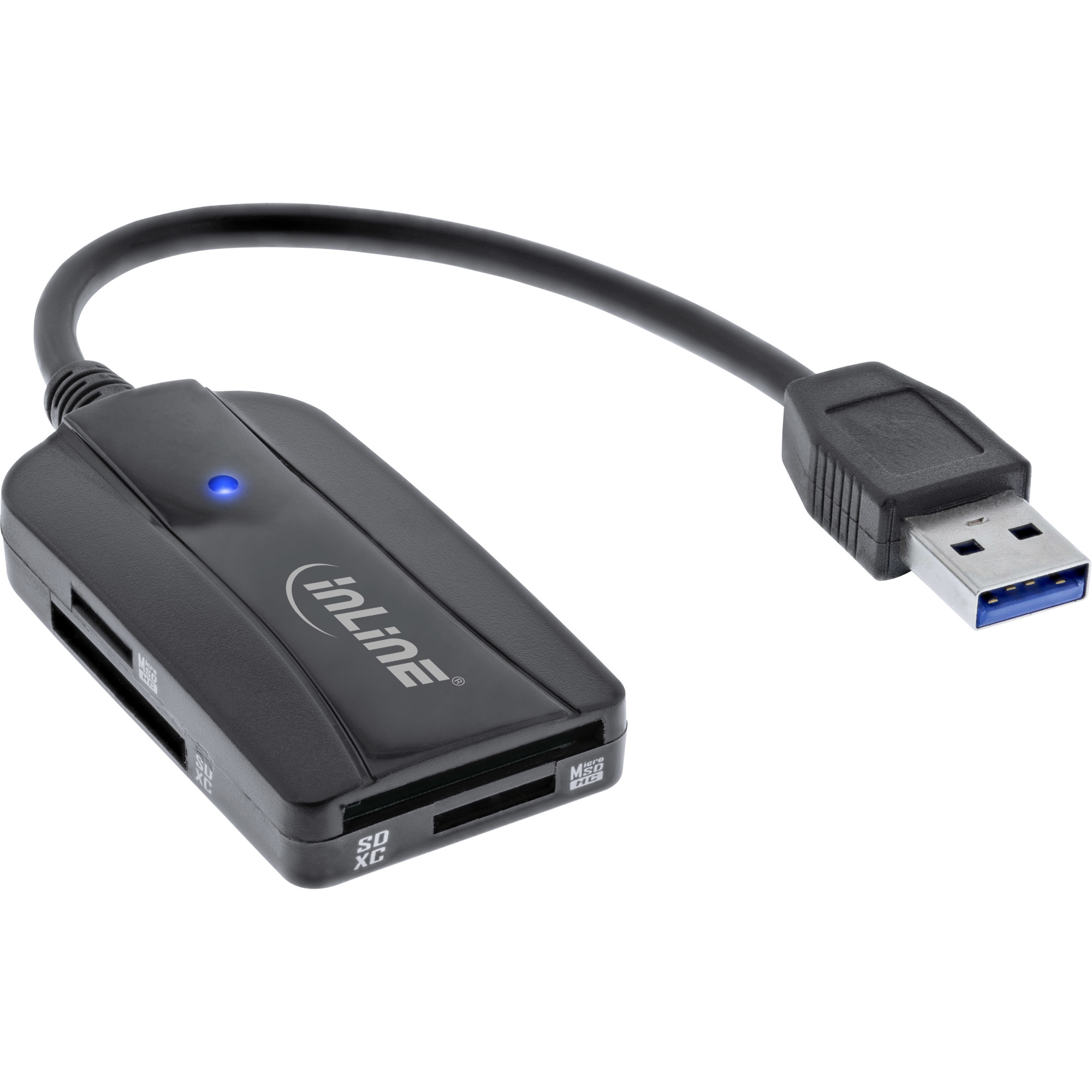 InLine 66772A kortlæser USB 3.2 Gen 1 (3.1 Gen 1) Type-A Sort