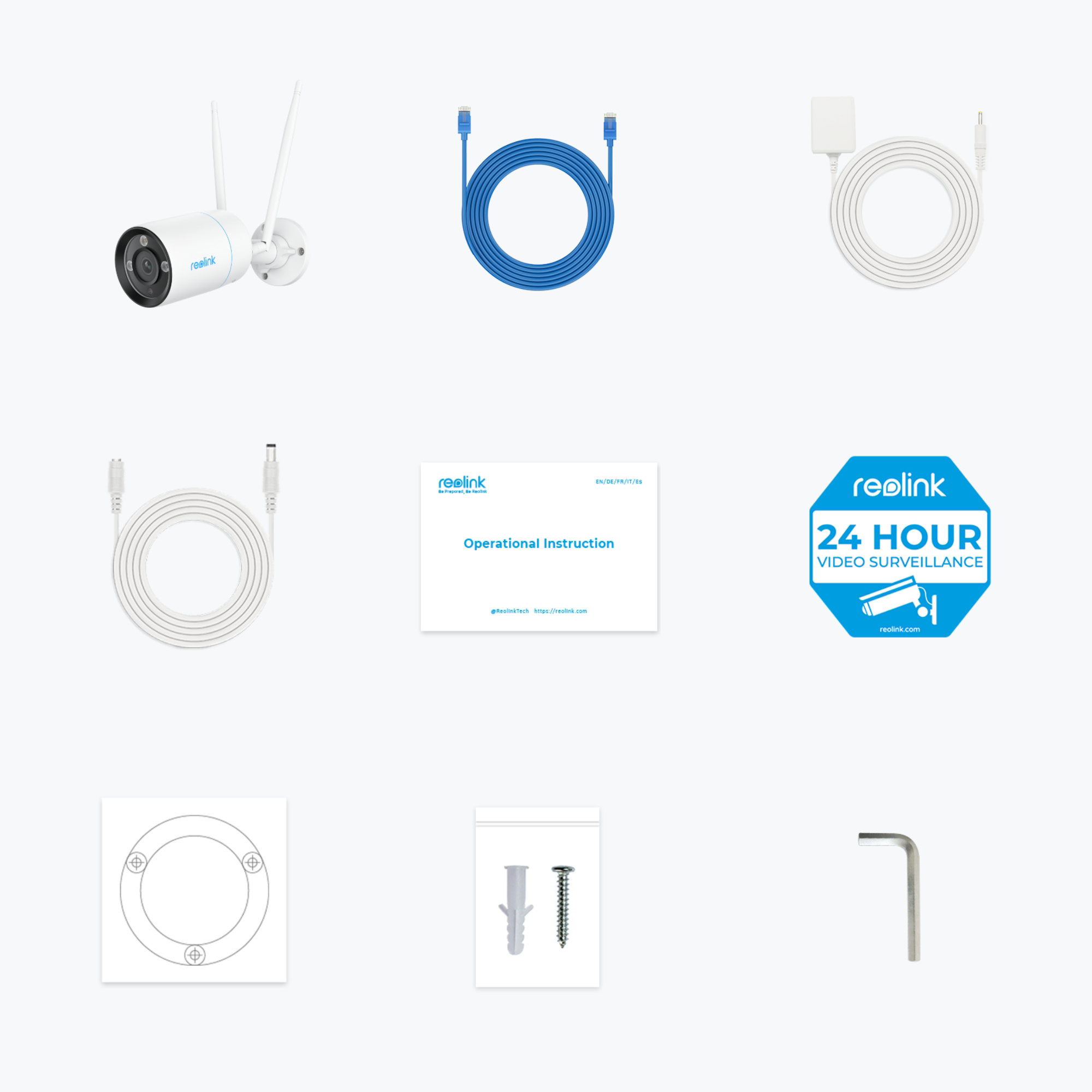 Reolink W330 Kugle (form) IP-sikkerhedskamera Indendørs & udendørs 3840 x 2160 pixel Væg