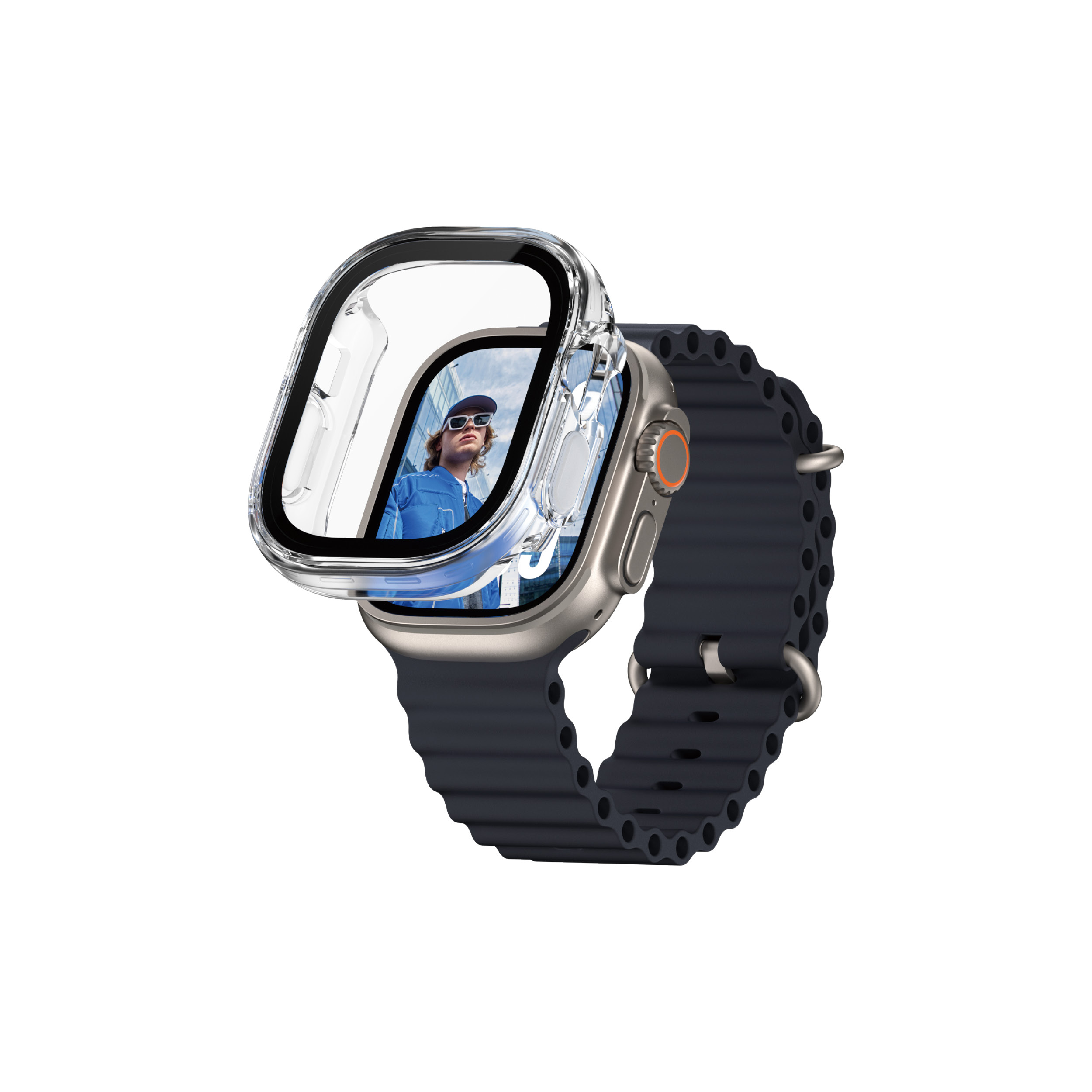 PanzerGlass ® Skærmbeskyttelse Snappie Full Body Bulky Transparent Apple Watch Ultra 2