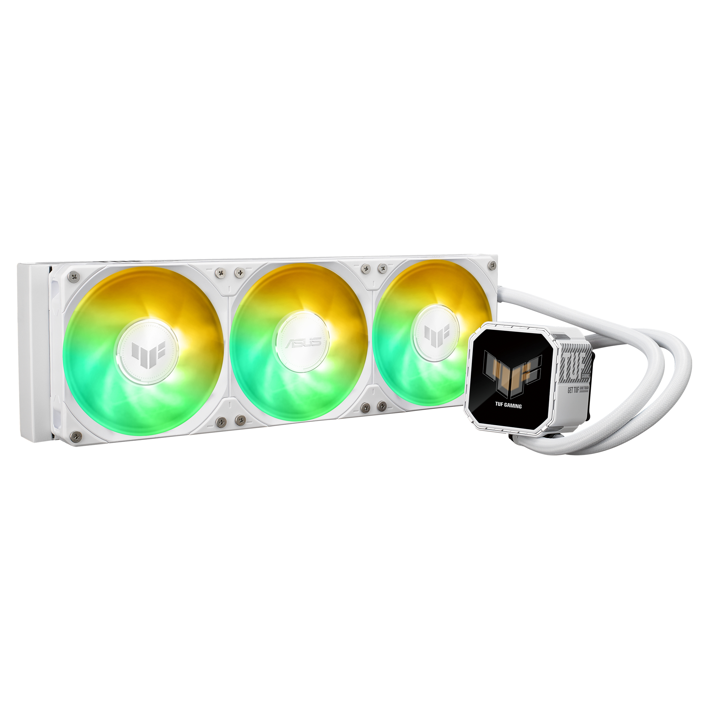 ASUS TUF Gaming LC III 360 ARGB LCD White Edition Computerkabinet Alt-i-en væskekøler 12 cm Hvid