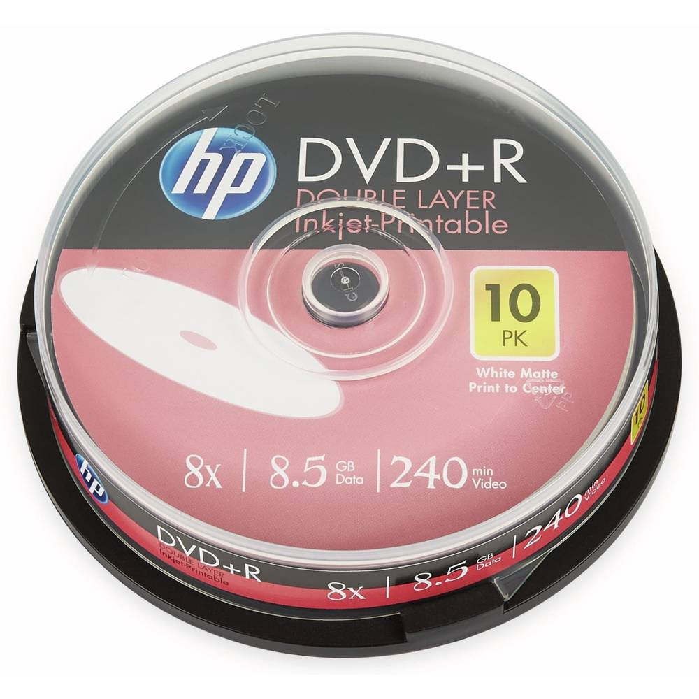 HP DRE00060WIP tom DVD 8,5 GB DVD+R 10 stk