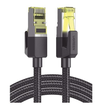 Ugreen 80424 netværkskabel Sort 3 m Cat7 F/FTP (FFTP)