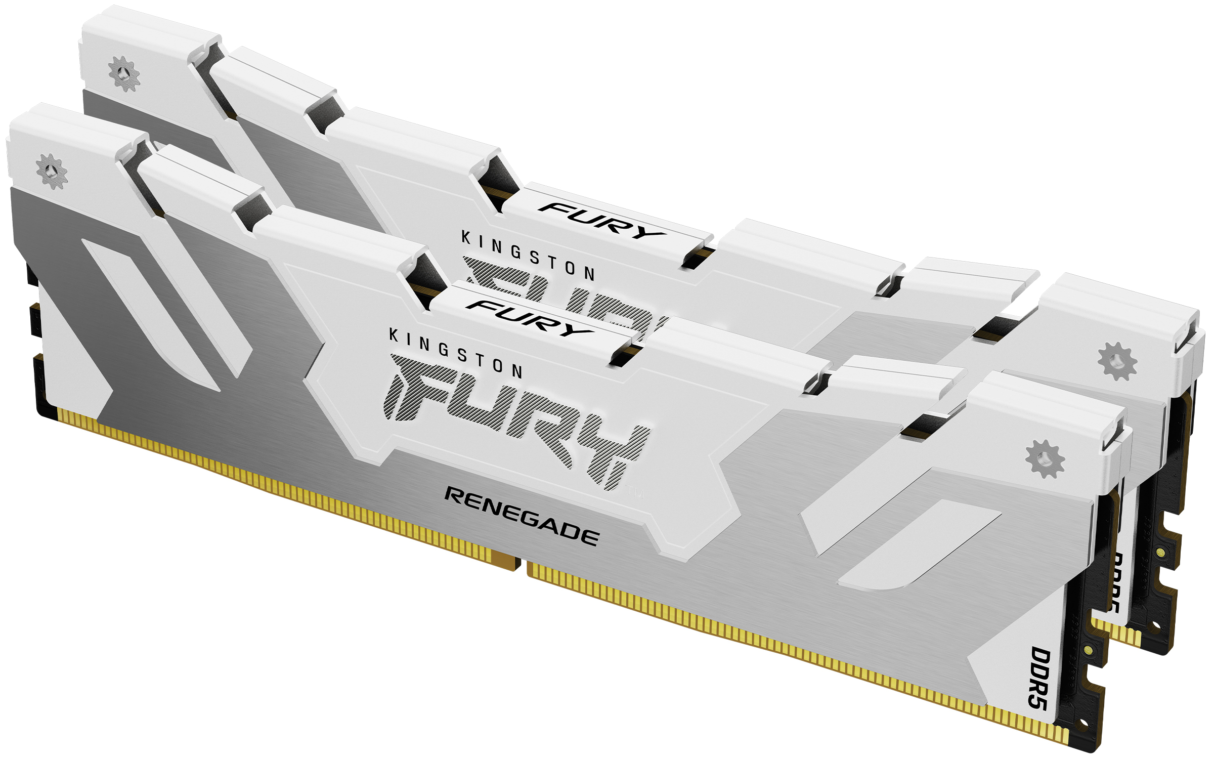 Kingston Technology FURY 32 GB 8000 MT/s DDR5 CL38 DIMM (sæt med 2) Renegade, hvid XMP