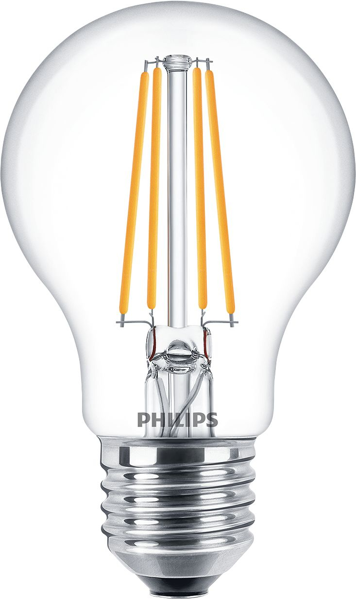 Philips Filament pære, klar 60 W A60 E27