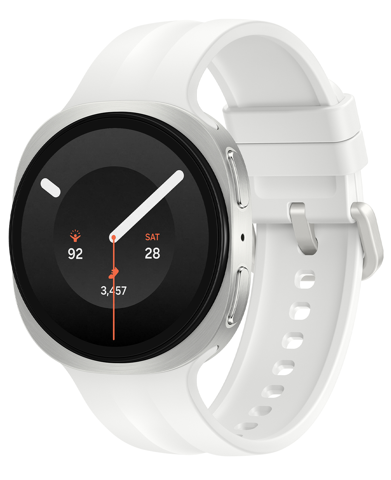 Samsung Galaxy Watch9 3,3 cm (1.3") AMOLED 40 mm Digital 438 x 438 pixel Berøringsskærm Sølv Wi-Fi GPS (satellit)