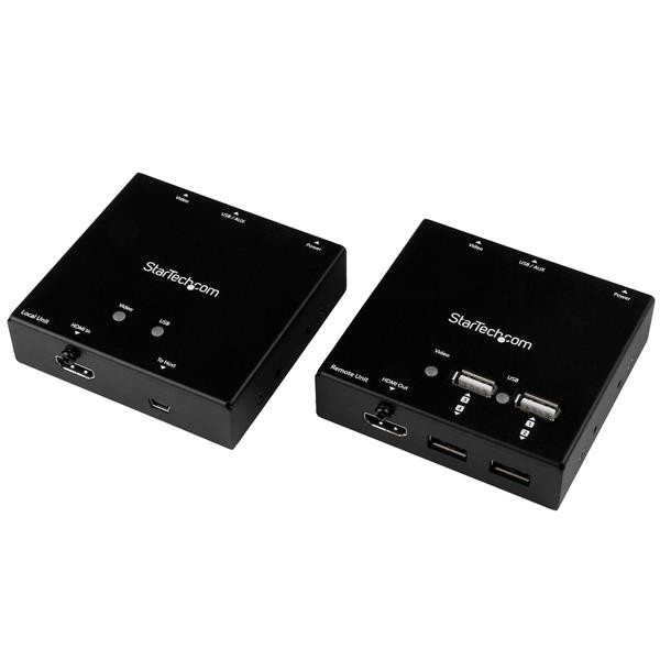 StarTech.com ST121USBHD AV forlænger AV sender & modtager Sort