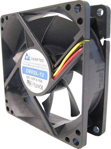 Chieftec AF-0825PWM Computerkølesystem Computerkabinet Ventilator Sort