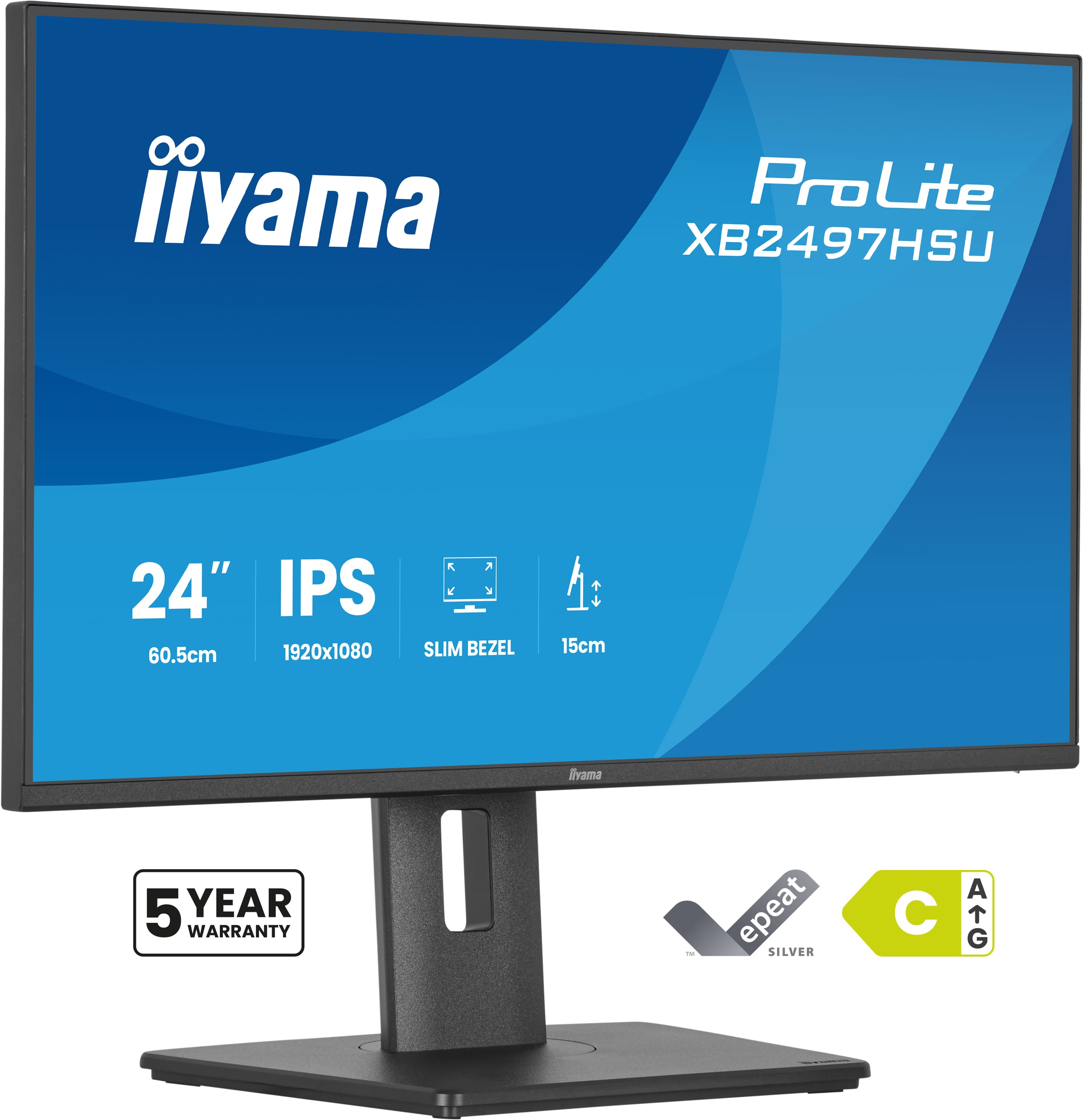 iiyama ProLite XB2497HSU-B1 computerskærm 60,5 cm (23.8") 1920 x 1080 pixel Fuld HD LED Sort