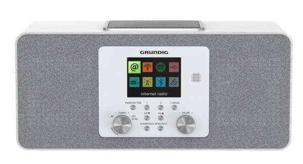 Grundig DTR 6100 2.1 DAB Bærbar Analog & digital Hvid