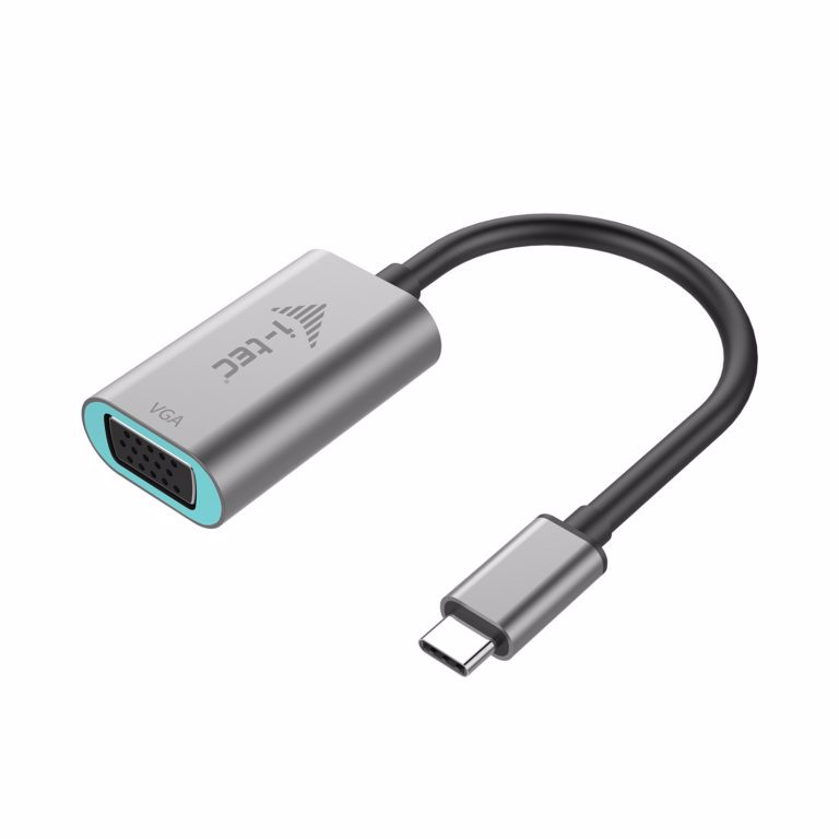 i-tec Metal C31METALVGA60HZ videokabel adapter 0,15 m USB Type-C VGA (D-Sub) Grå