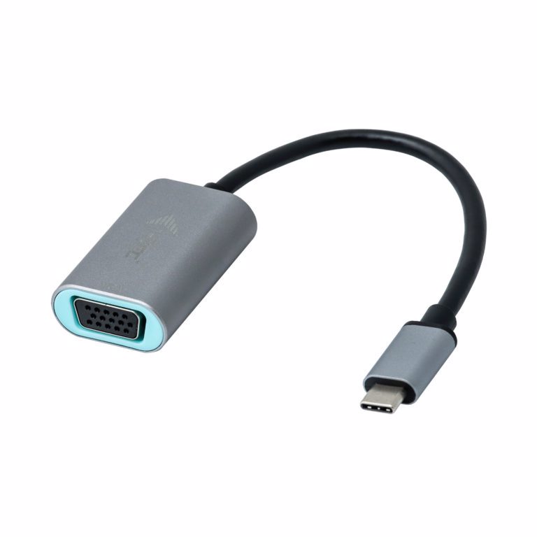 i-tec Metal C31METALVGA60HZ videokabel adapter 0,15 m USB Type-C VGA (D-Sub) Grå