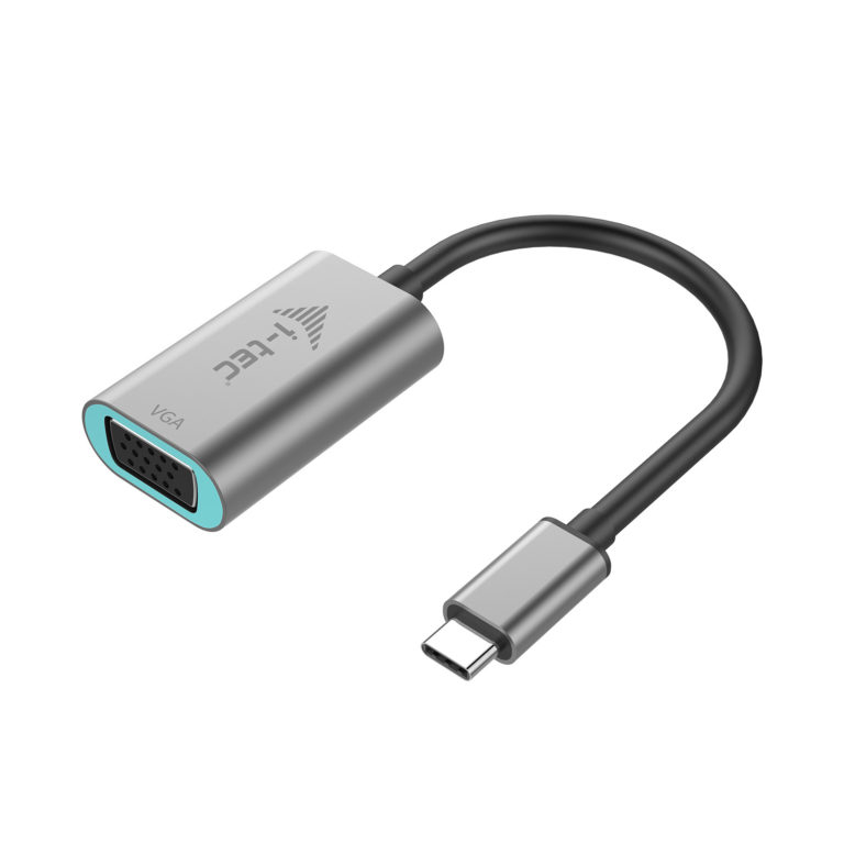 i-tec Metal C31METALVGA60HZ videokabel adapter 0,15 m USB Type-C VGA (D-Sub) Grå