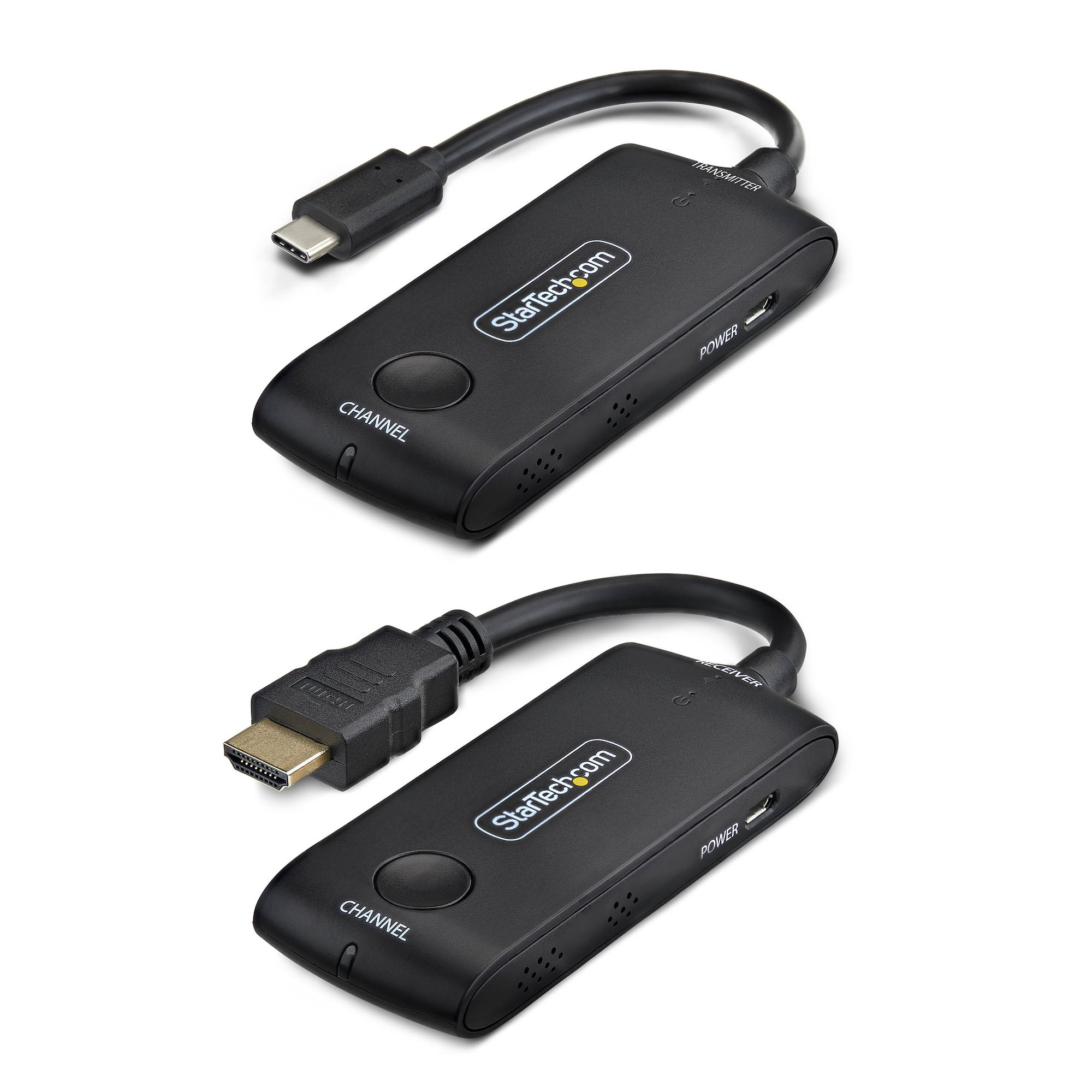 StarTech.com 4KUSBC-WIRELESS-65FT AV forlænger AV sender & modtager Sort