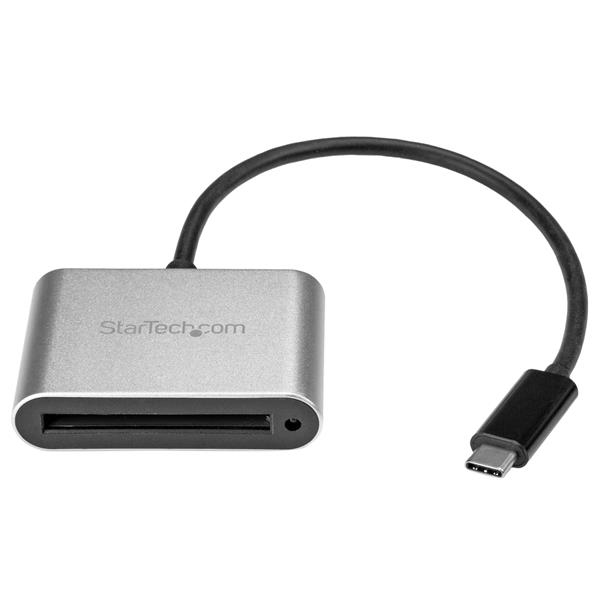 StarTech.com CFASTRWU3C kortlæser USB 3.2 Gen 1 (3.1 Gen 1) Type-C Sort, Sølv
