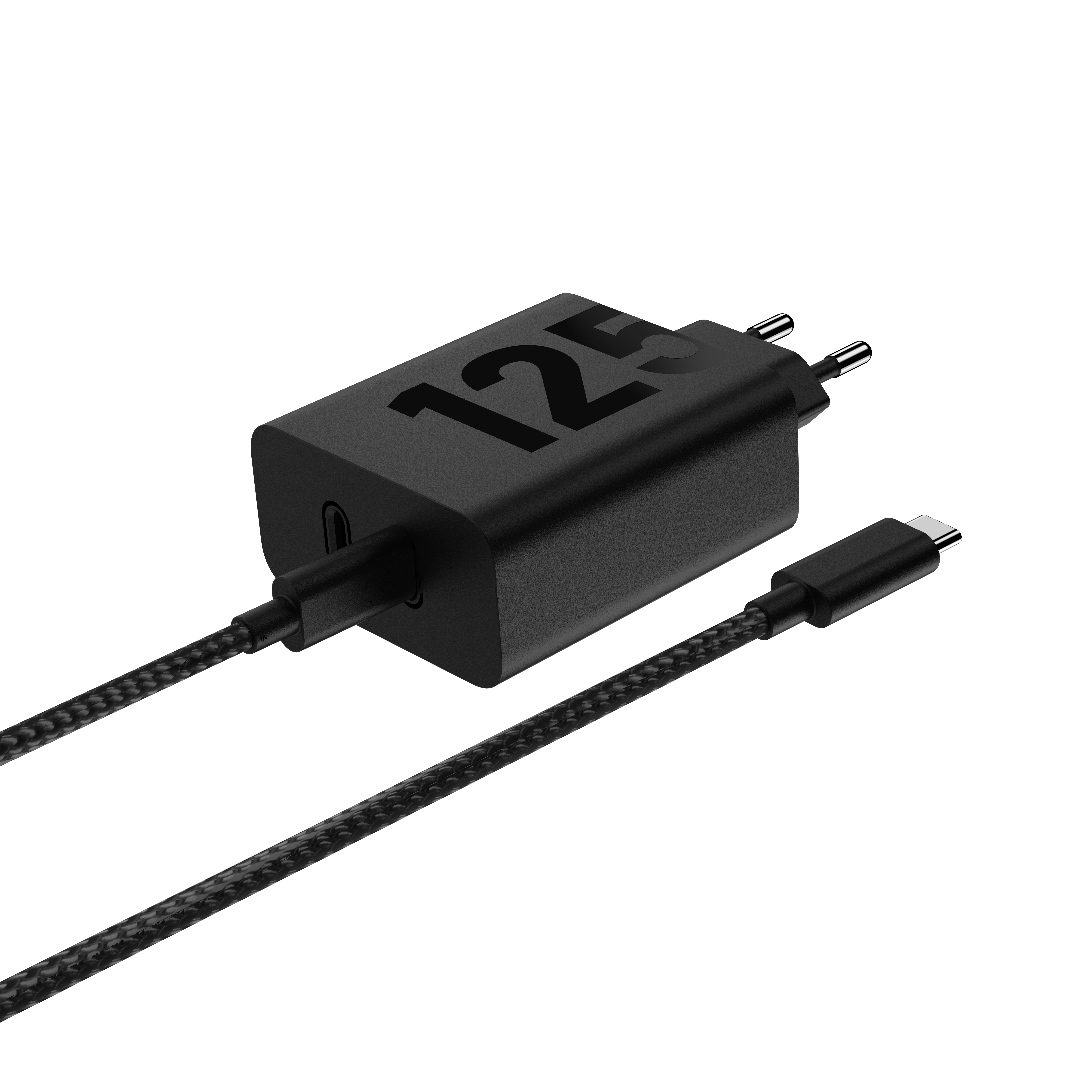 Motorola TurboPower 125W Duo Charger Universel Sort Vekselstrøm Hurtig opladning Indendørs