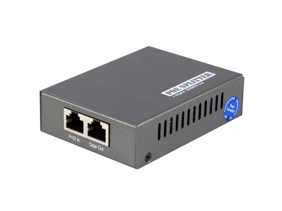 LevelOne POS-3000 netværks-splitter Strøm over Ethernet (PoE) Sort