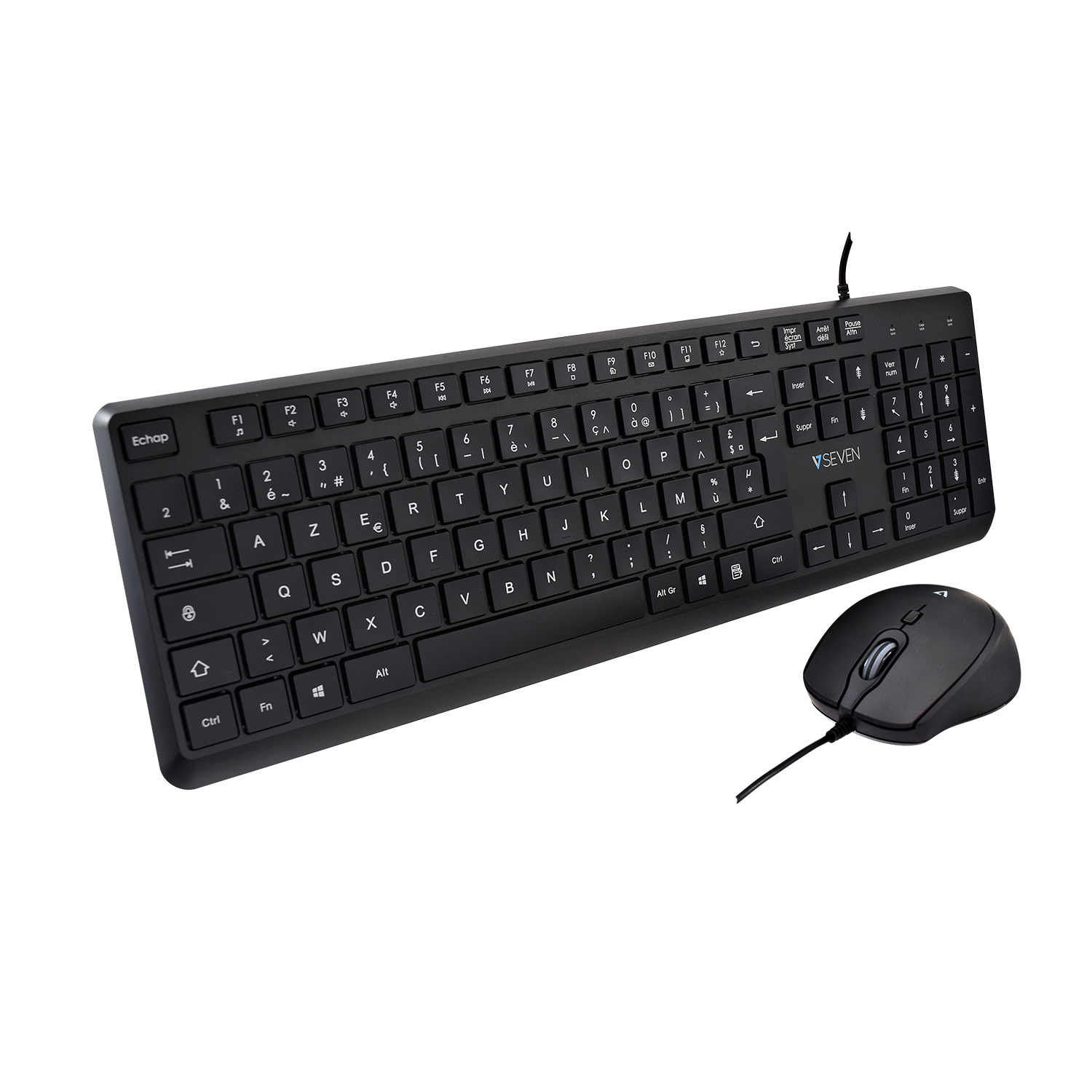 V7 CKU350ES tastatur Mus inkluderet Universel USB Spansk Sort