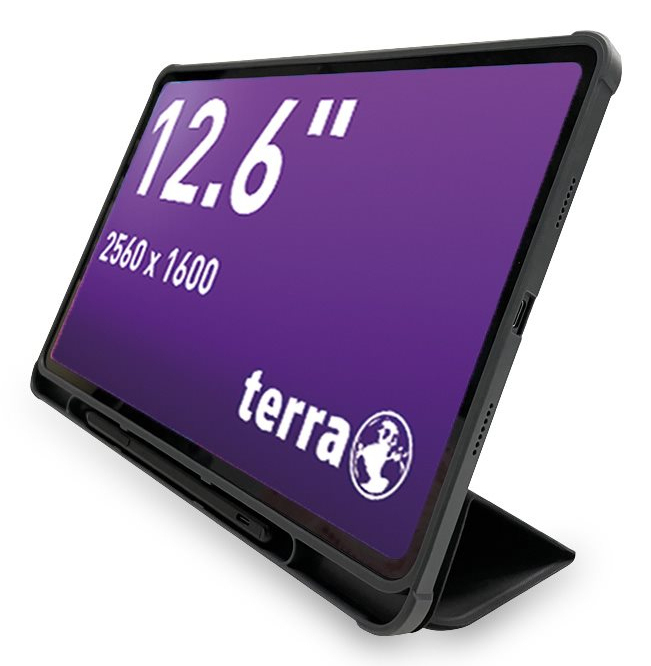 TERRA PAD 1201 4G Mediatek LTE 256 GB 32 cm (12.6") 8 GB Wi-Fi 5 (802.11ac) Android 14 Anthracit