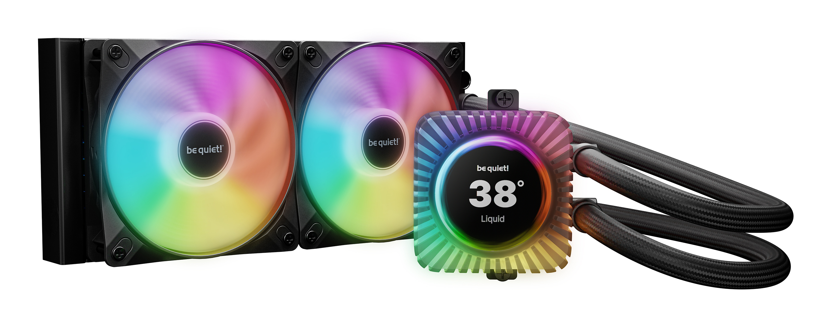be quiet! LIGHT LOOP IO LCD | 240mm Processor Alt-i-en væskekøler 12 cm Sort 1 stk