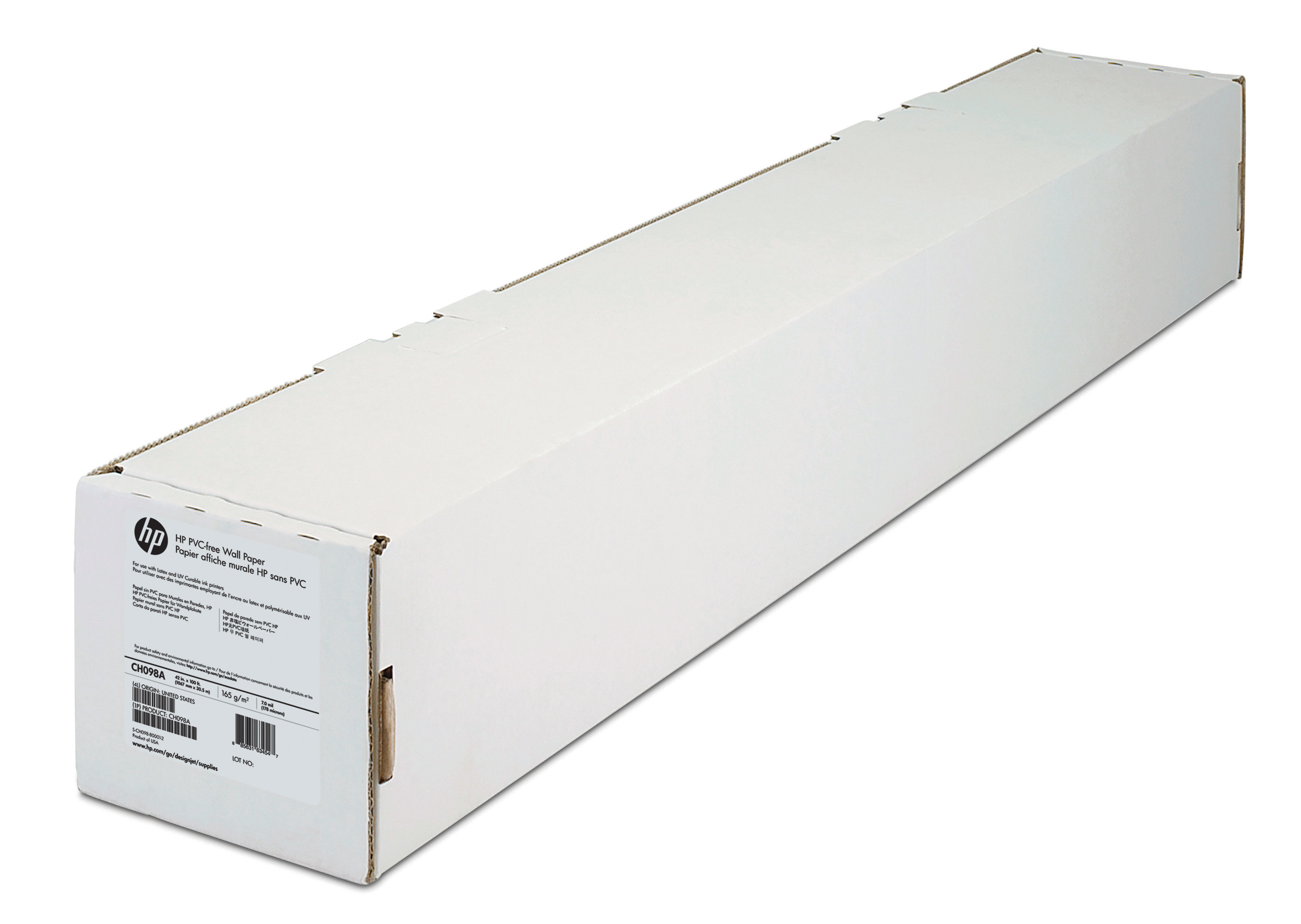 HP PVC-free Wall Paper 1067 mm x 30.5 m (42 in x 100 ft) storformat medie