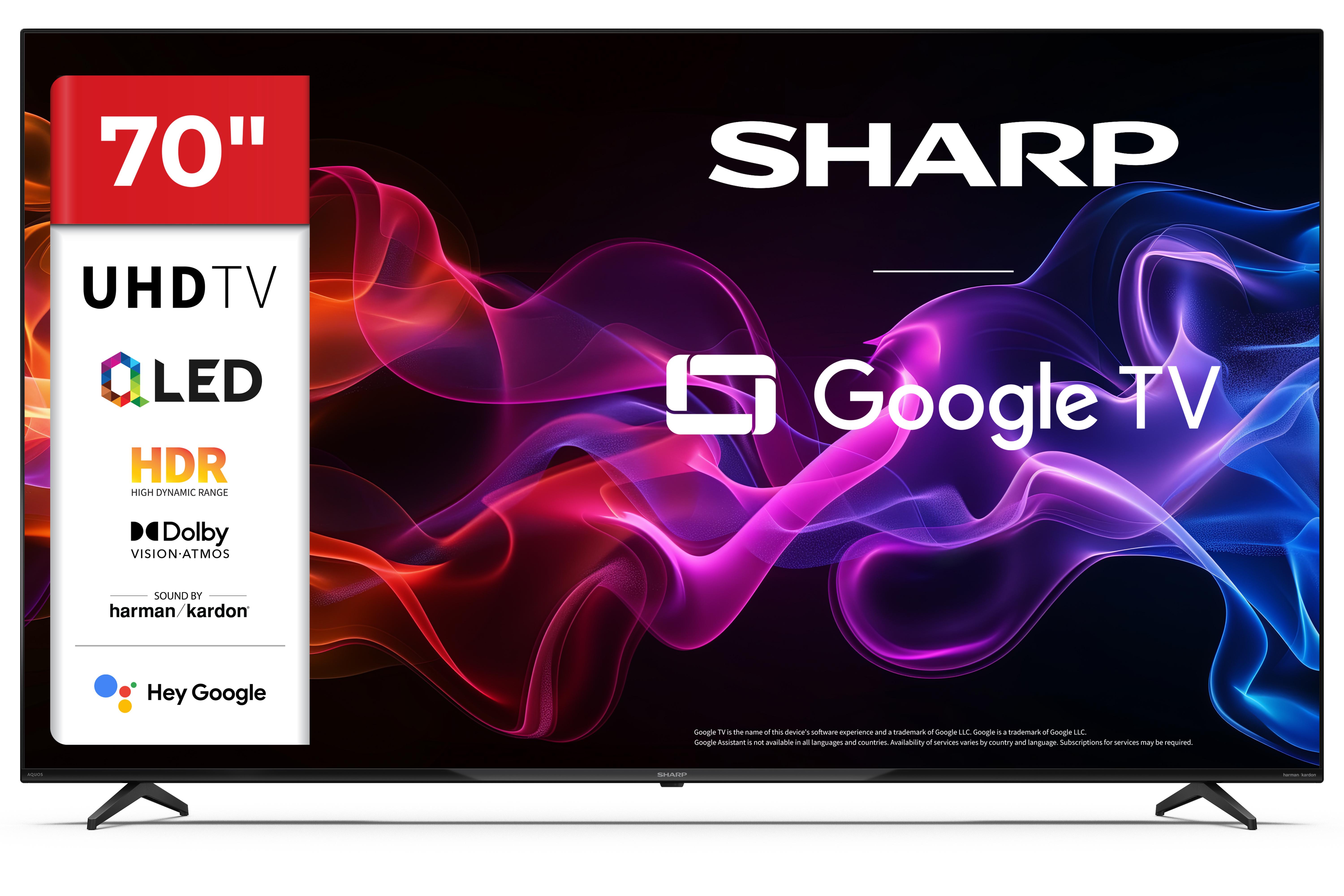 Sharp 70HP5265E TV 177,8 cm (70") 4K Ultra HD Smart TV Wi-Fi Sort