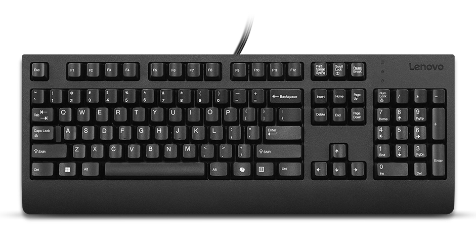 Lenovo Preferred Pro II tastatur Hjemme/kontor USB Tysk Sort