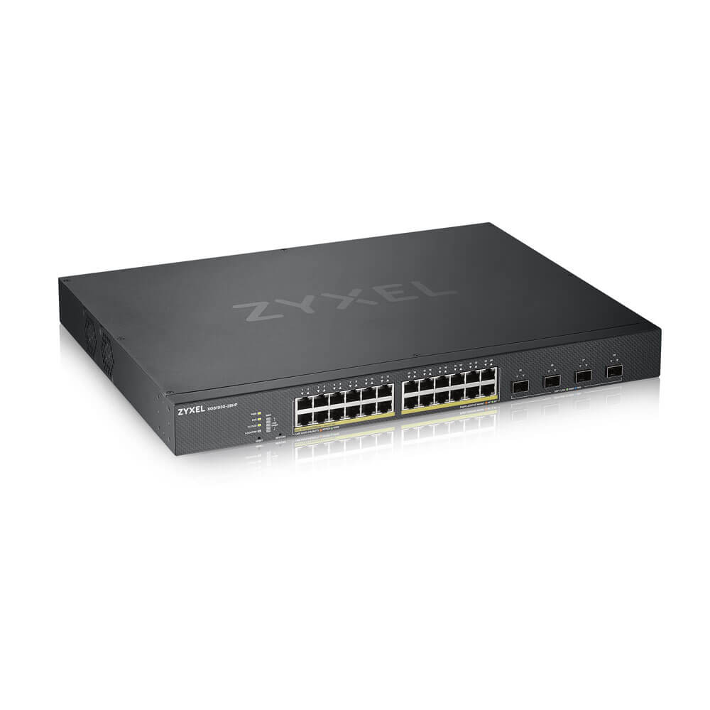 Zyxel XGS1930-28HP Administreret L3 Gigabit Ethernet (10/100/1000) Strøm over Ethernet (PoE) Sort