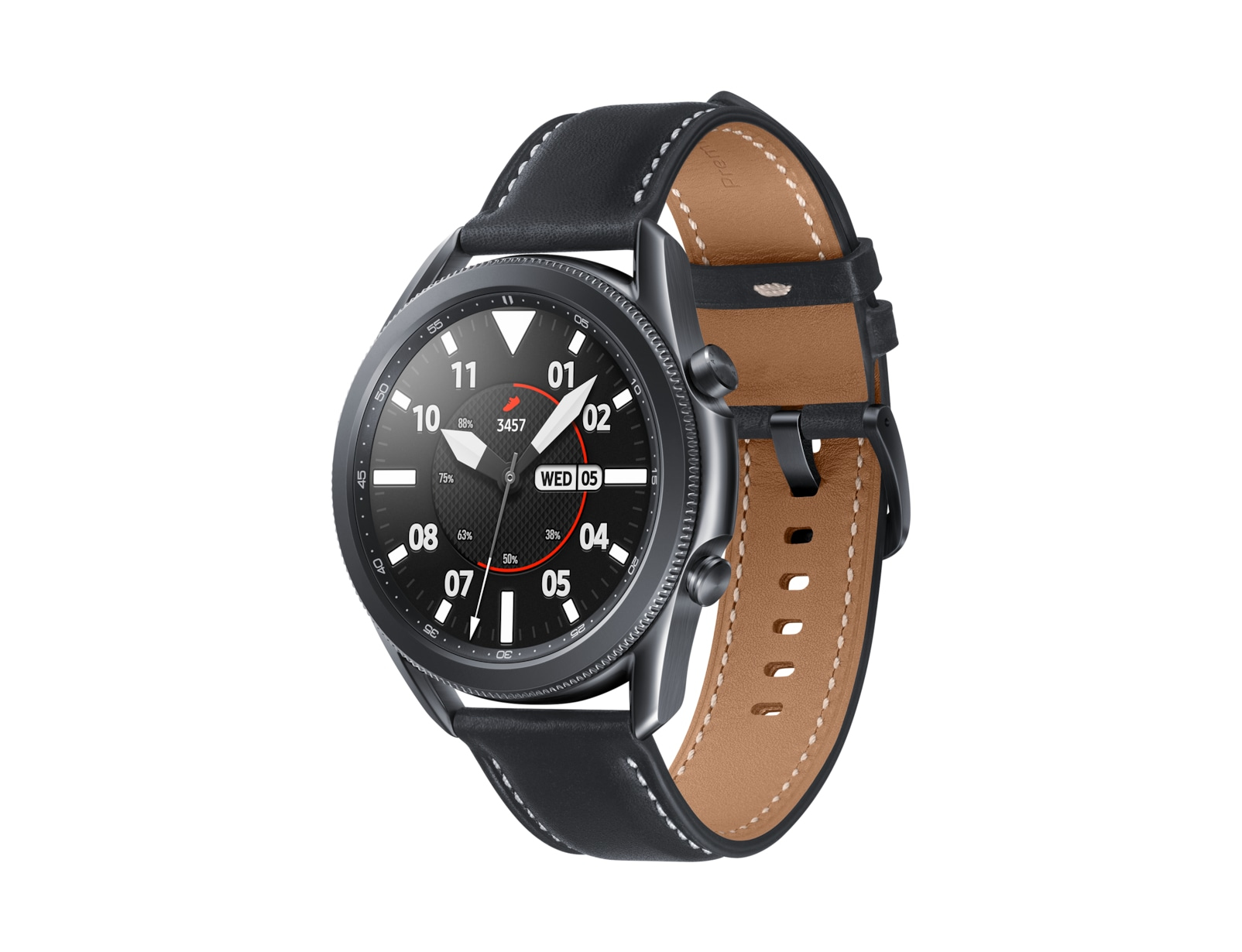 Samsung Galaxy Watch3 3,56 cm (1.4") OLED Digital 360 x 360 pixel Berøringsskærm Sort Wi-Fi GPS (satellit)