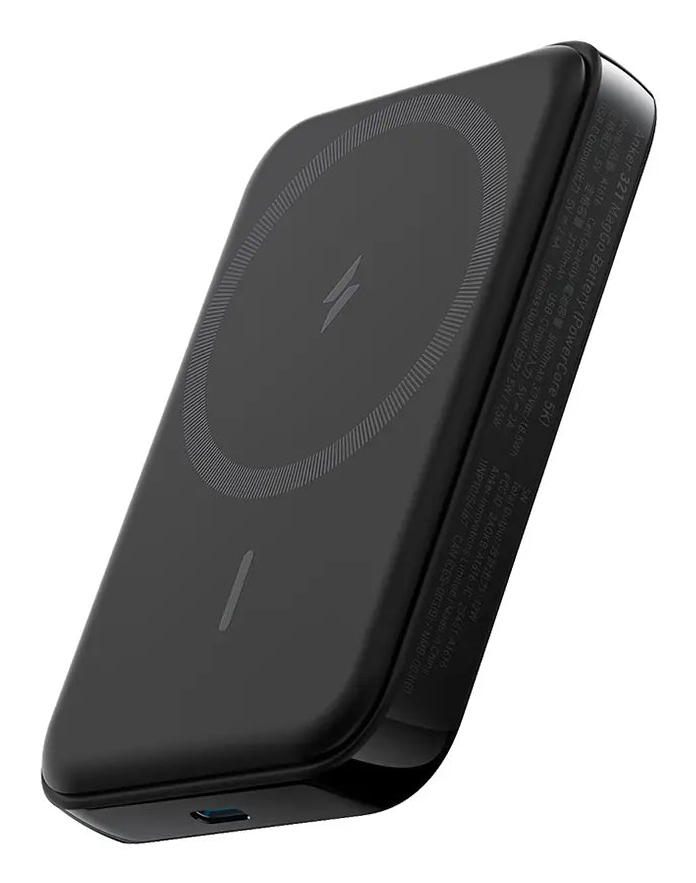 Anker 321 MagGo 5000 5000 mAh Trådløs opladning Sort