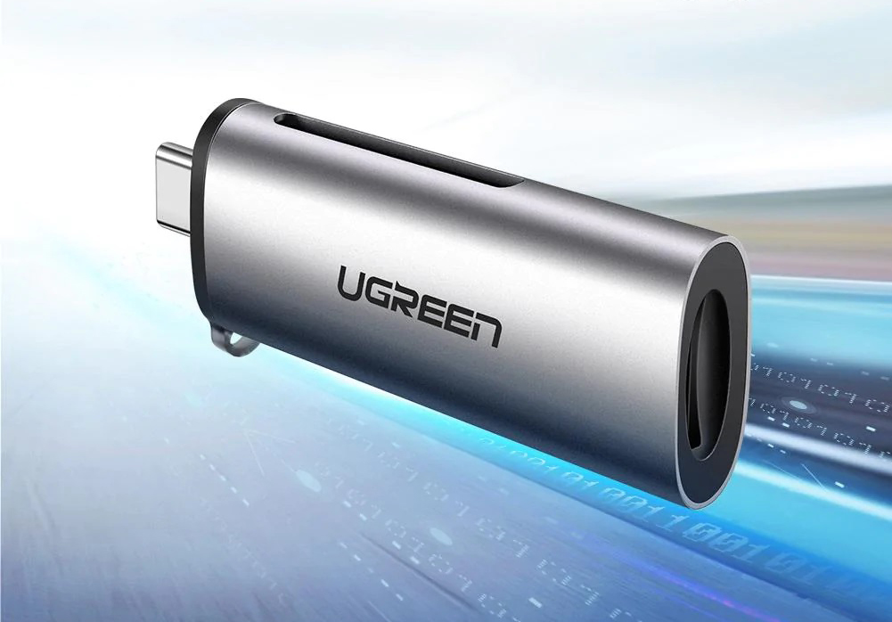 Ugreen 50704 kortlæser USB 3.2 Gen 1 (3.1 Gen 1) Type-C Grå