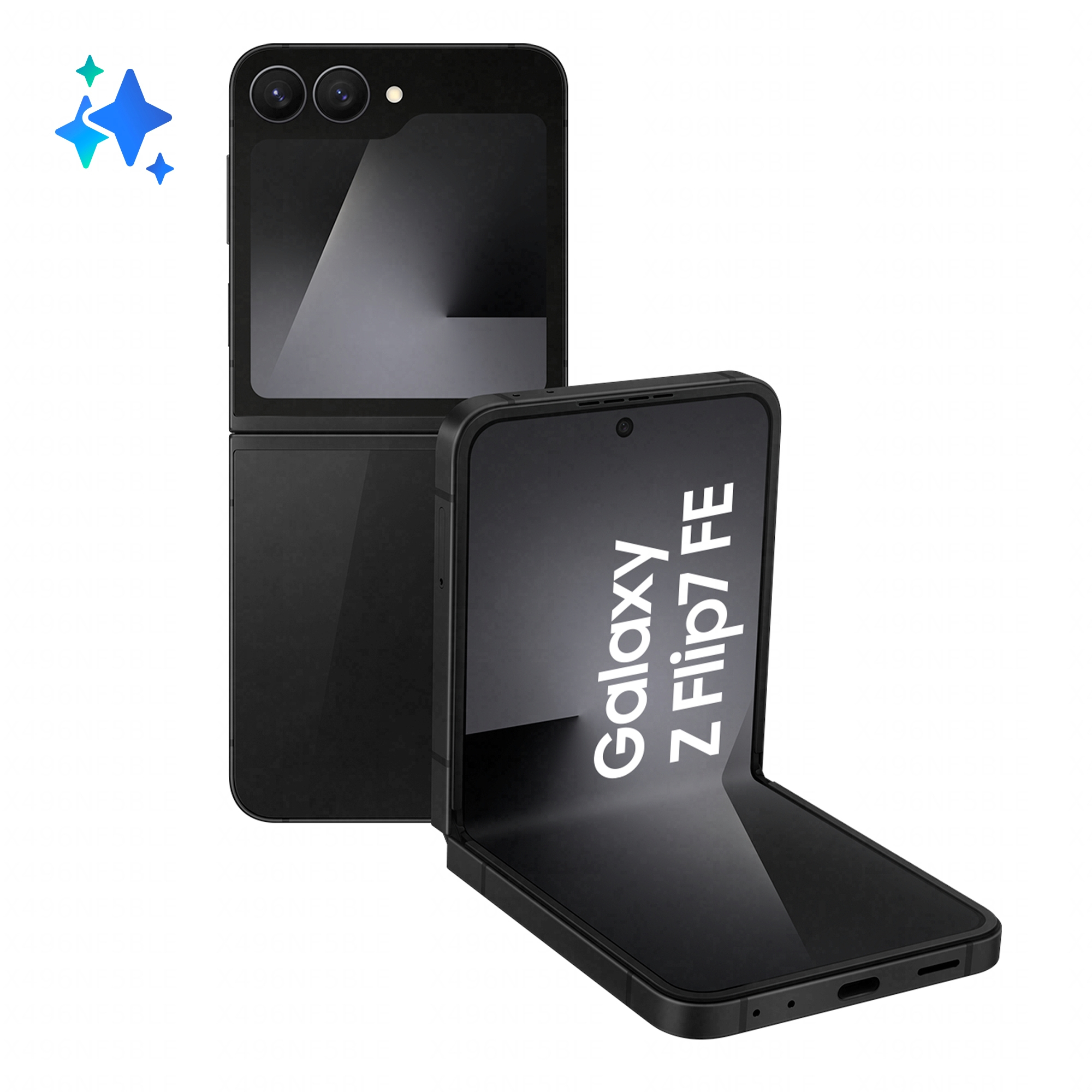 Samsung Galaxy Z Flip7 FE 17 cm (6.7") 5G 8 GB 256 GB 4000 mAh Sort
