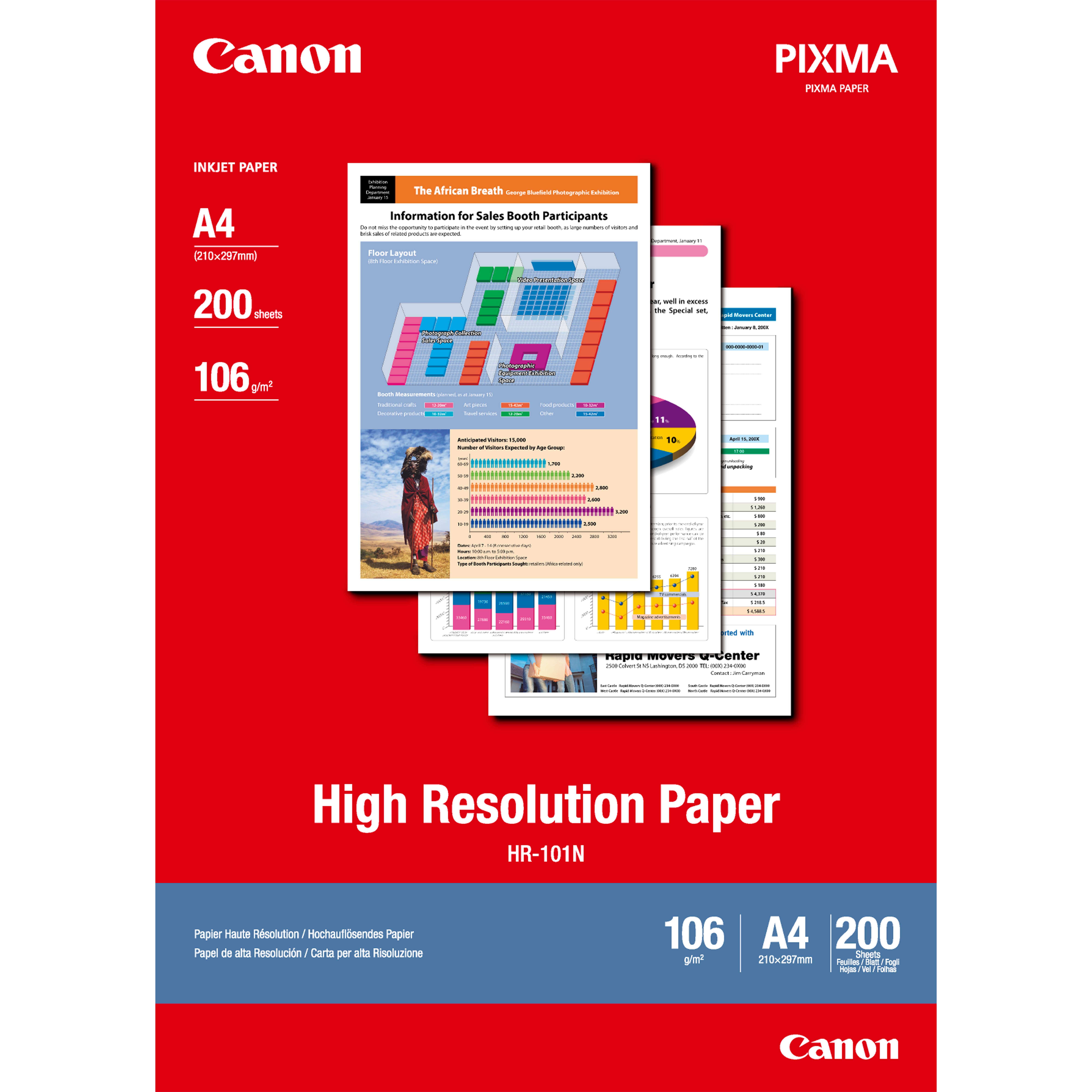 Canon 1033A001 printpapir A4 (210x297 mm) 200 ark Hvid