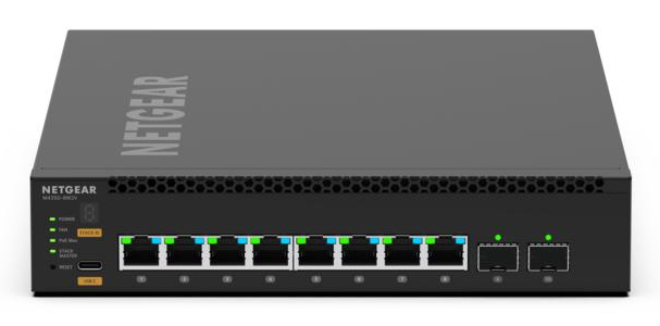 NETGEAR MSM4310 Administreret L3 2.5G Ethernet (100/1000/2500) Strøm over Ethernet (PoE) 1U Sort