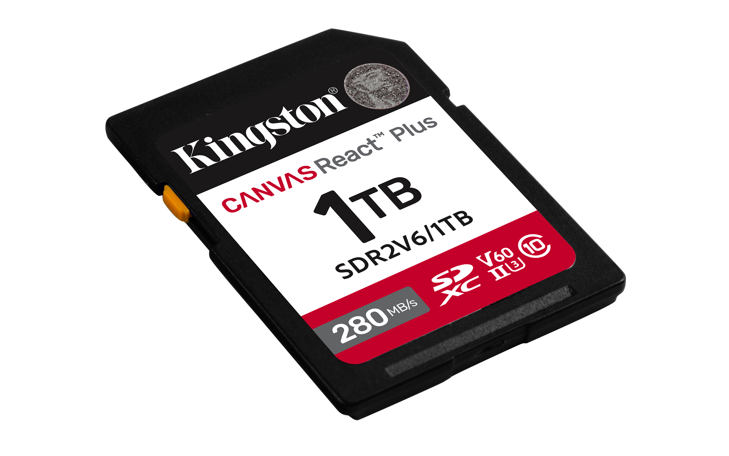 Kingston Technology 1 TB Canvas React Plus SDXC UHS-II 280R/150W U3 V60 til fuld HD/4K