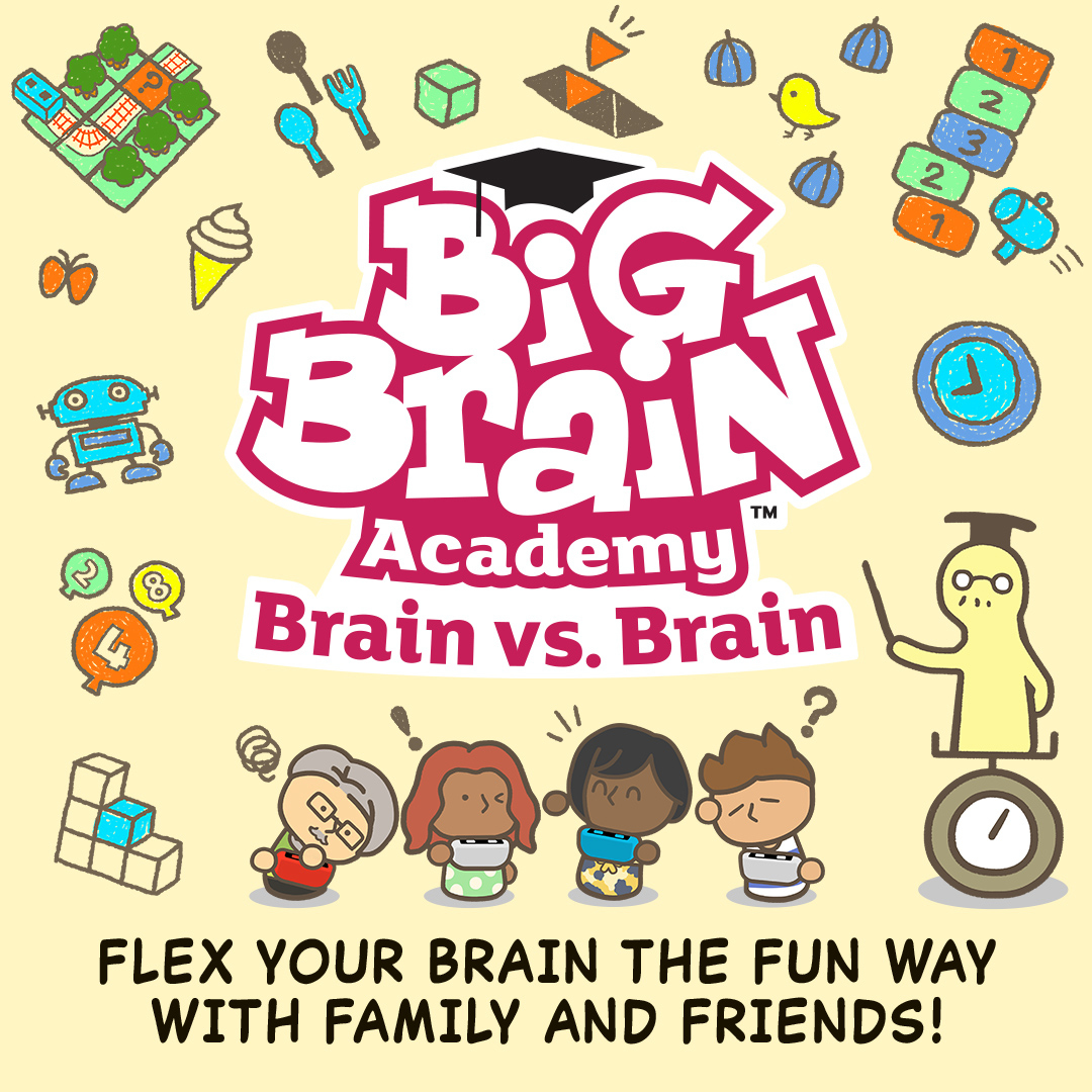 Nintendo Big Brain Academy: Brain vs. Brain Standard Tysk, Engelsk Nintendo Switch
