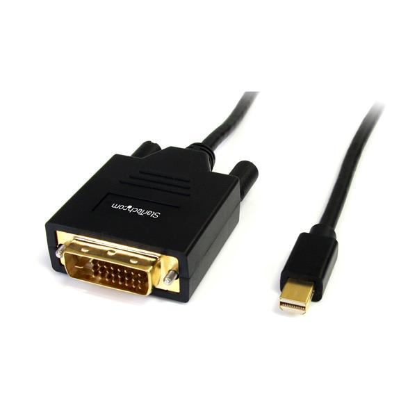 StarTech.com MDP2DVIMM6 videokabel adapter 1,8 m Mini DisplayPort DVI-D Sort