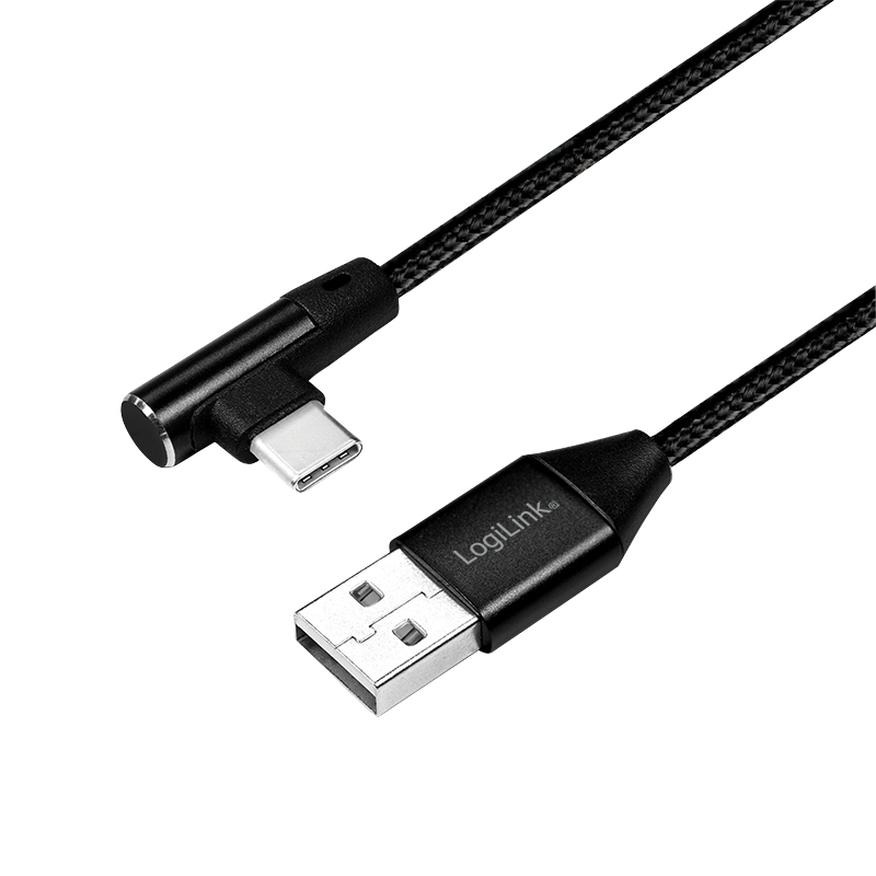 LogiLink CU0138 USB-kabel USB 2.0 1 m USB A USB C 0,48 Gbit/sek. Sort