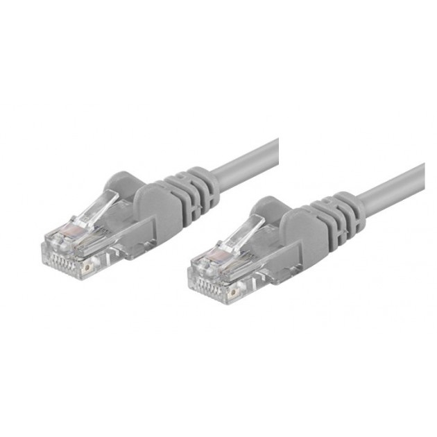 Techly 50m RJ45 Cat 5e netværkskabel Grå Cat5e U/UTP (UTP)
