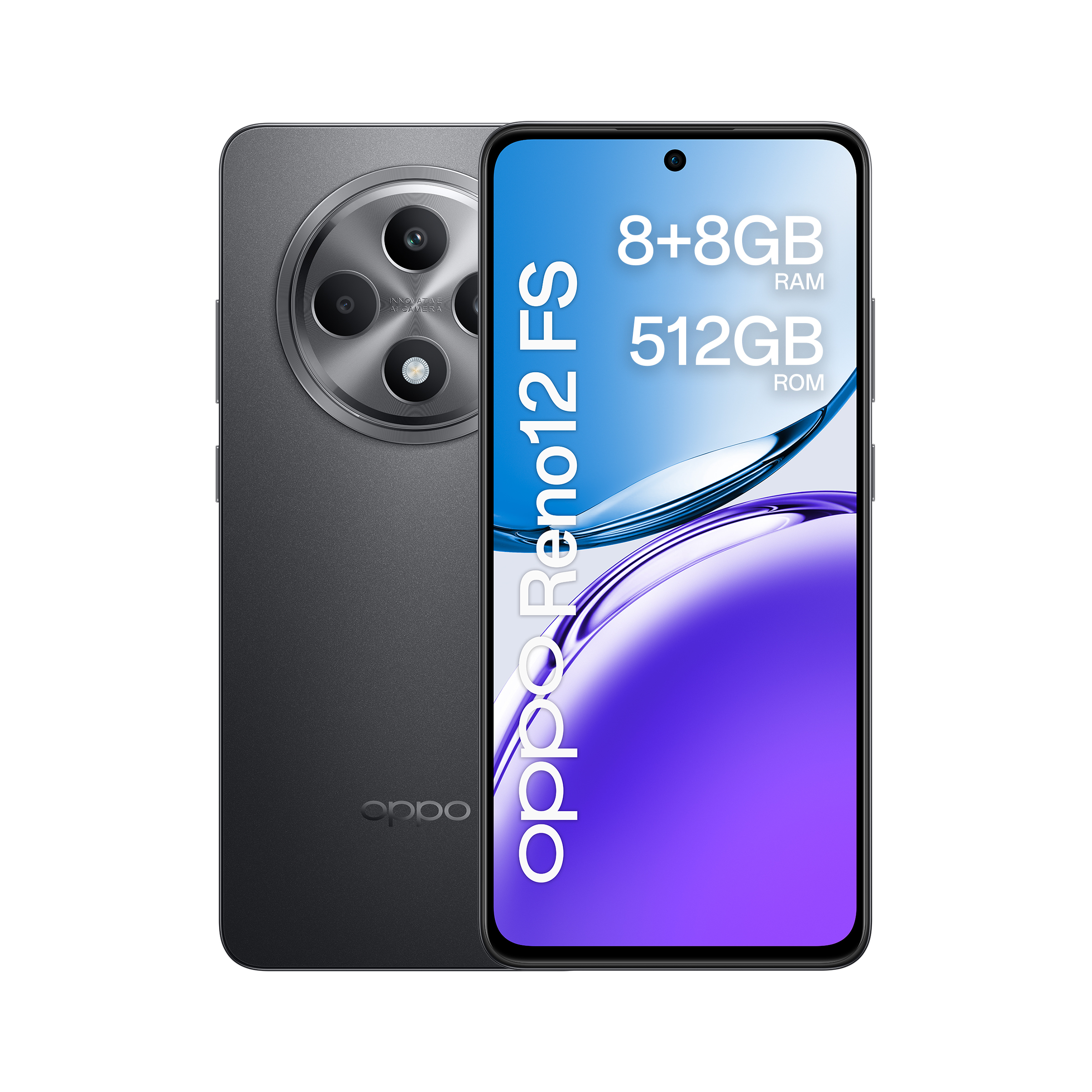 OPPO Reno12 FS 4G 16,9 cm (6.67") Dual SIM Android 14 USB Type-C 8 GB 512 GB 5000 mAh Grå