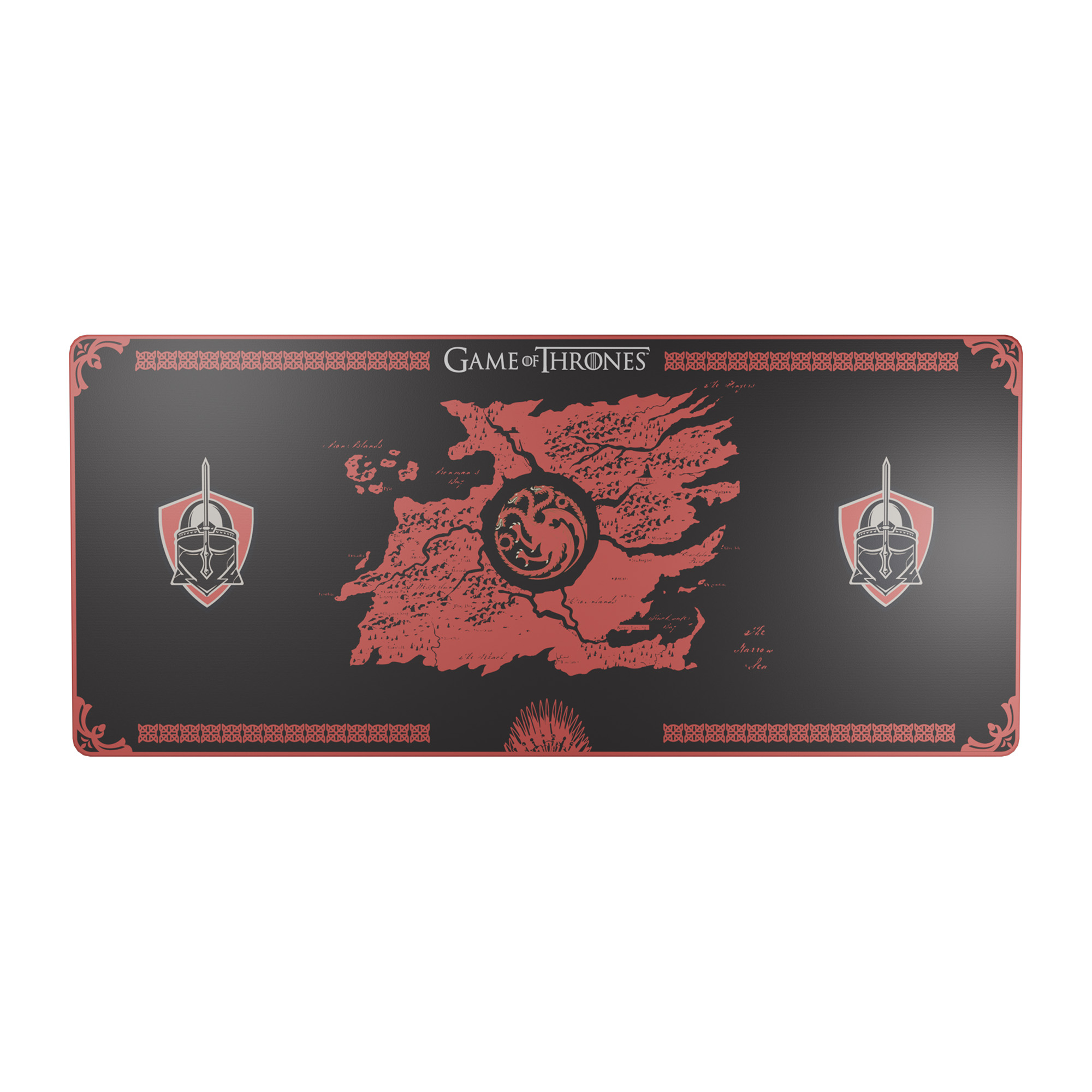 Lexip HBO Game of Thrones - Targaryen Edition Gaming musemåtte Sort, Rød