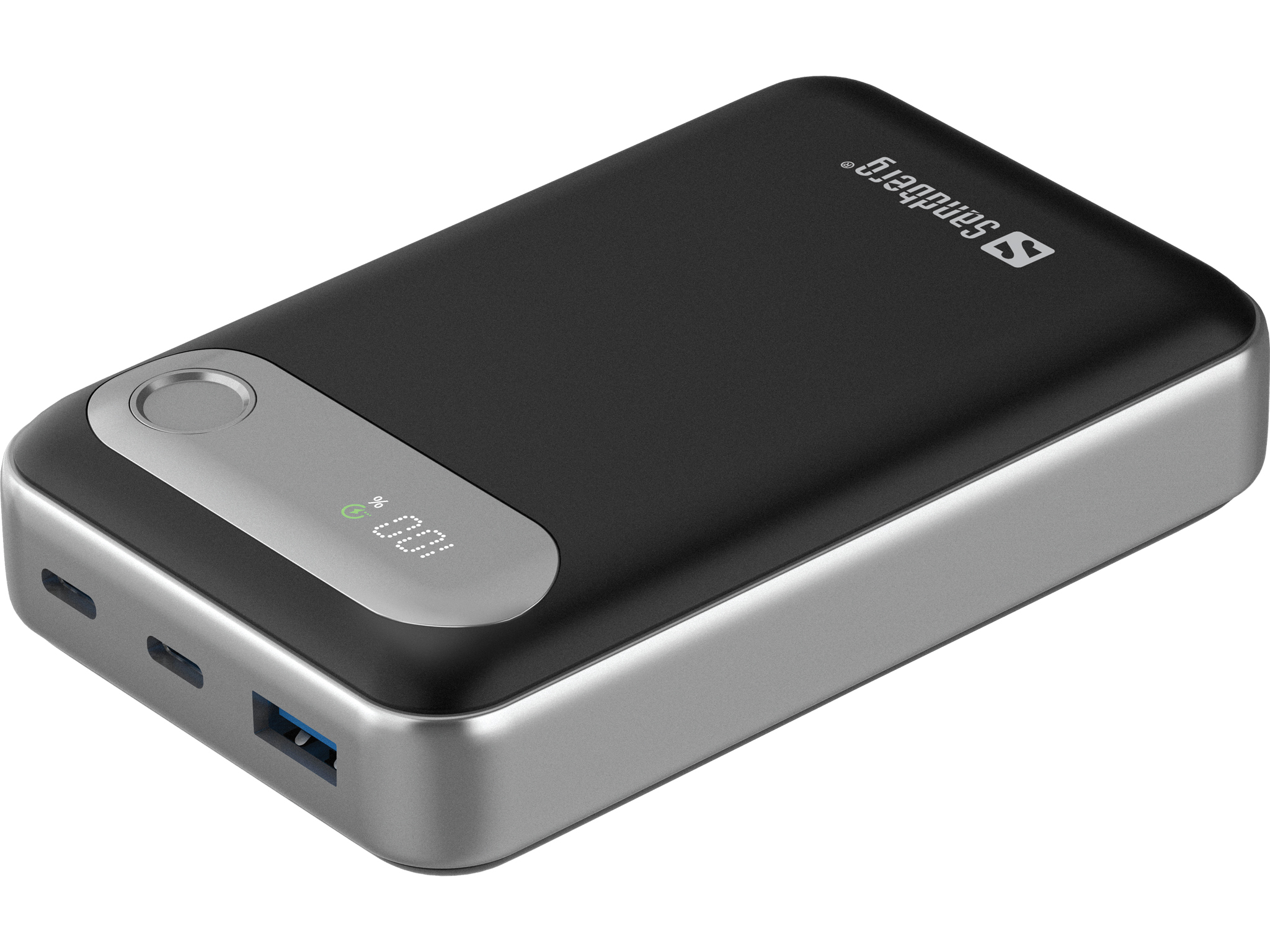 Sandberg 421-41 powerbank Lithium polymer (LiPo) 20000 mAh Sort, Sølv