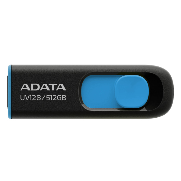 ADATA UV128 USB-nøgle 512 GB USB Type-A 3.2 Gen 1 (3.1 Gen 1) Sort, Blå