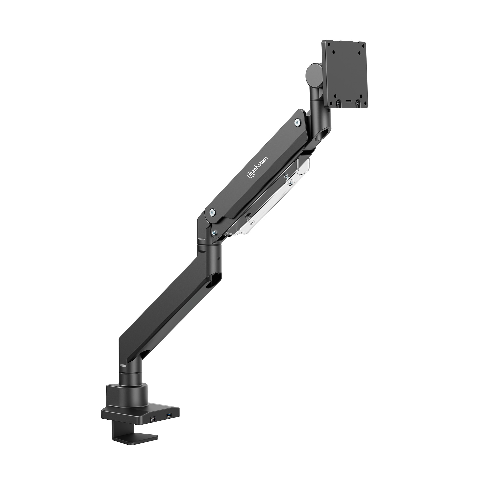 Manhattan 462594 skærmbeslag og -stativer 144,8 cm (57") Skrivebord Sort
