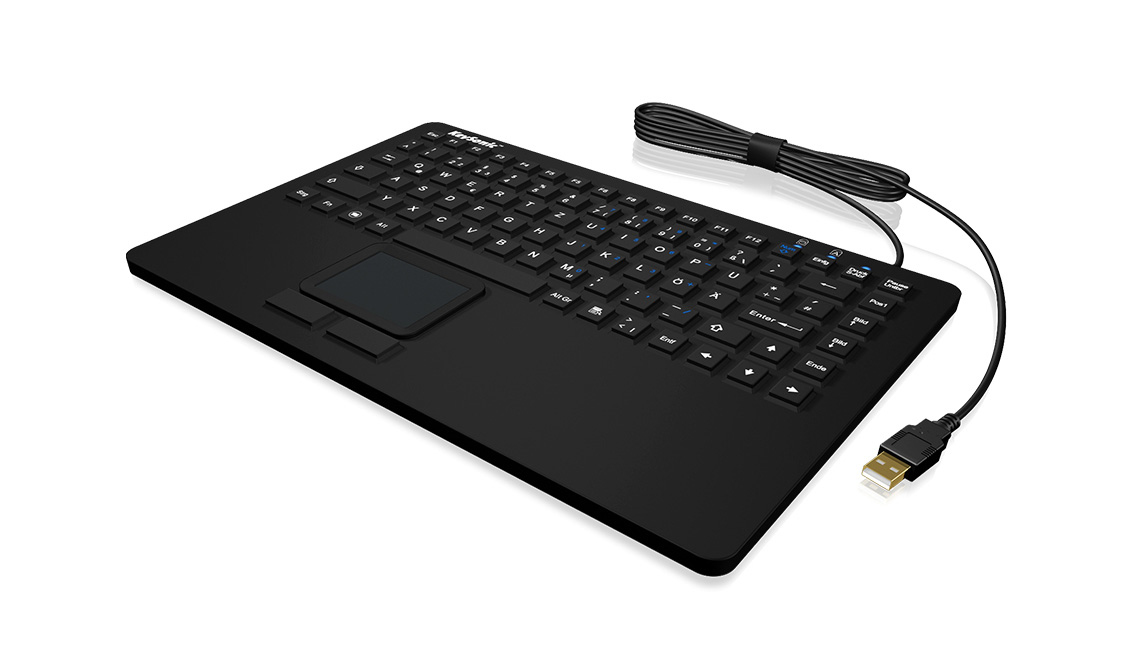 KeySonic KSK-5230 IN (CH) tastatur Kontor USB QWERTZ Schweizisk Sort
